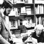 photo courtesy of Luke Wallin: Luke Wallin with Mississippi author Eudora Welty. Photo by Mary Elizabeth Gordon, wife of Wallin.